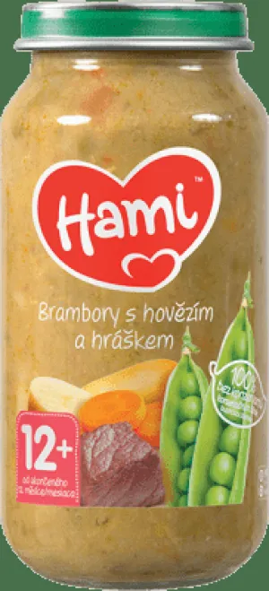 Hami-Beilage Kartoffeln mit Rindfleisch und Erbsen