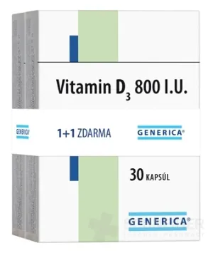 GENERICA Vitamin D3 800 IE AKTION (1+1 gratis)