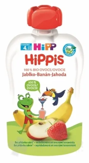 HiPP HiPPis 100 % Frucht Apfel Banane Erdbeere